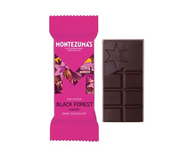Mini barre de chocolat noir 70 % Forêt-Noire avec cerises 25 g 1