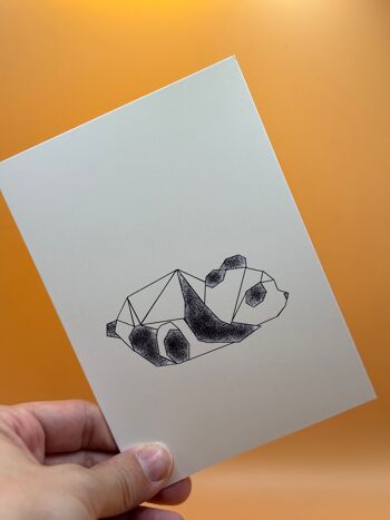 Panda en origami Carte de vœux 2