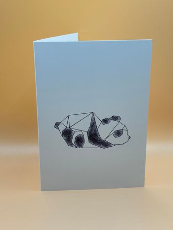 Panda en origami Carte de vœux 3