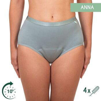 Femieko Anna culotte menstruelle classique - avec bande en satin - haute capacité d'absorption 1