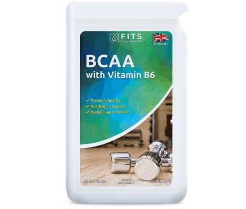 BCAA Plus Amino Acids and B6 120 tablets