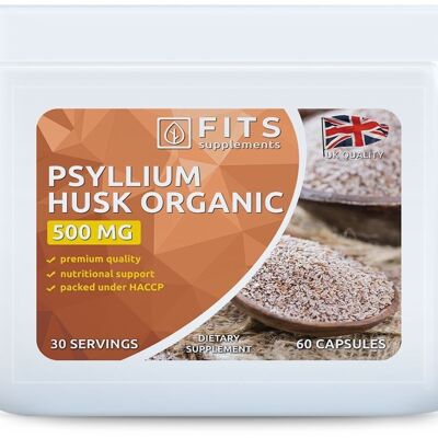 Psyllium Husk Organic 500mg capsule