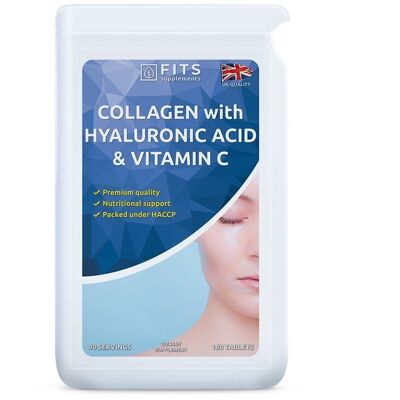 Collagen with Hyaluronic Acid and Vitamin C 180 tablets