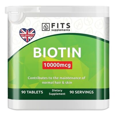 Biotin 10,000mcg 90 tablets