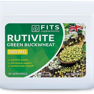 Rutivite Green Buckwheat 500mg tablets