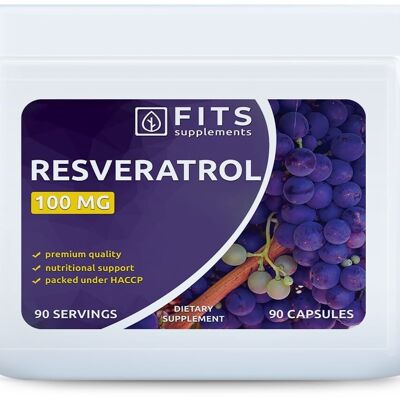Resveratrol 100mg 90 capsules