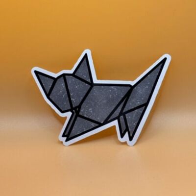 Origami style Cat sticker