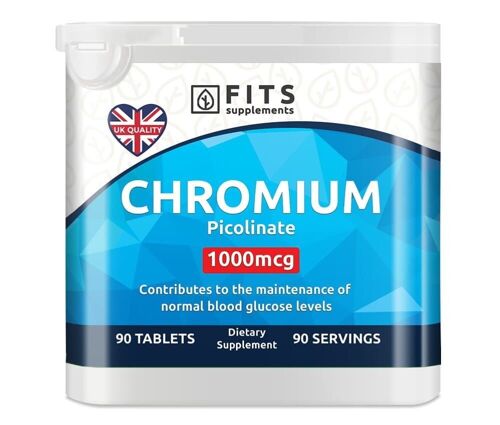 Chromium 1000mcg 90 tablets
