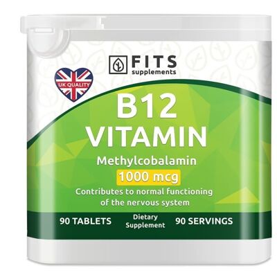 Vitamin B12 1000mcg 90 tablets