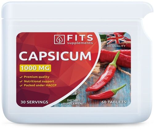 Capsicum 1000mg tablets