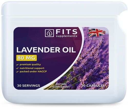 Lavender Oil 80mg capsules