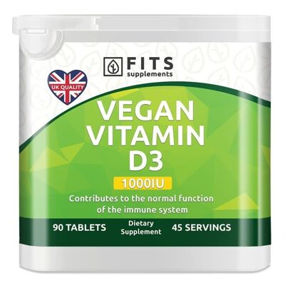 Vegan Vitamin D3 1000IU 90 tablets
