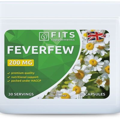 Feverfew 200mg capsules