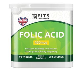 Acide folique 400mcg 90 comprimés