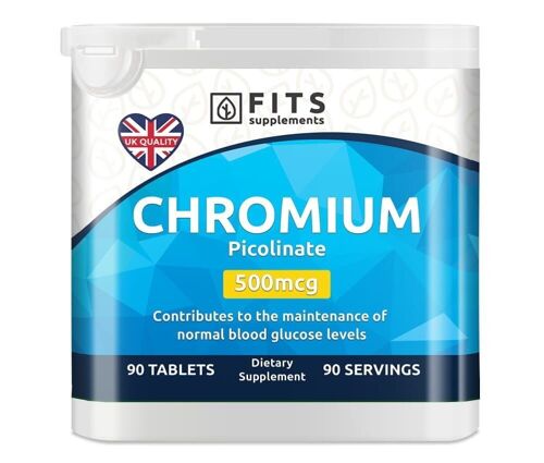 Chromium 500mcg 90 tablets