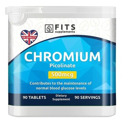 Chromium 500mcg 90 tablets