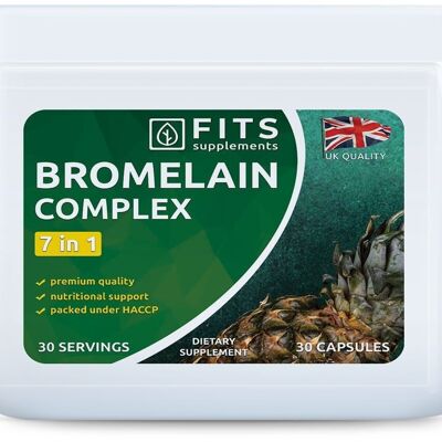 Bromelina Complejo 7 en 1 cápsulas