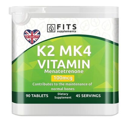 Vitamine K2 MK4 100 mcg 90 comprimés