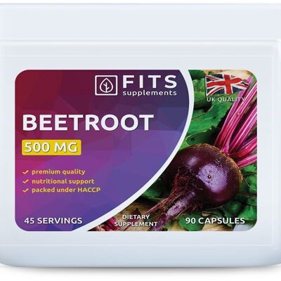 Beetroot 500mg 90 capsules