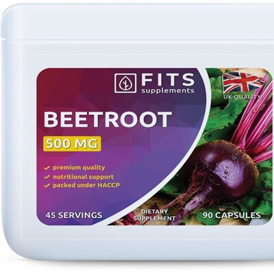 Beetroot 500mg 90 capsules