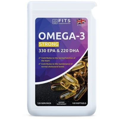 Omega-3 Strong 330 EPA et 220 DHA 120 gélules