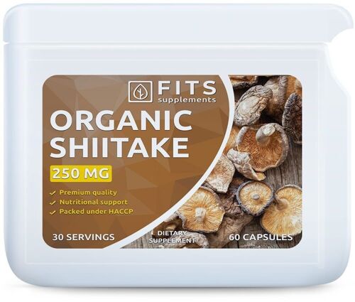 Organic Shiitake 250mg capsules