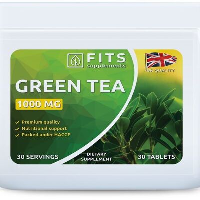 Té verde comprimidos de 1000 mg.