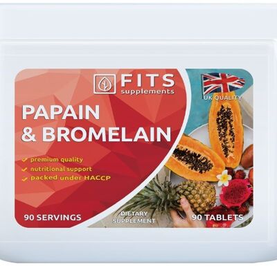 Papain and Bromelain 90 tablets