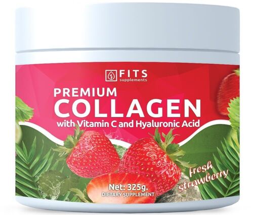 Premium Collagen Fresh Strawberry 325g powder