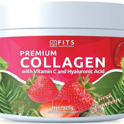 Poudre de Collagène Premium Fraise Fraîche 325g