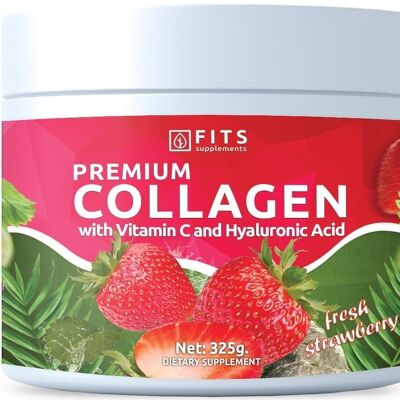Premium Collagen Fresh Strawberry 325g Pulver
