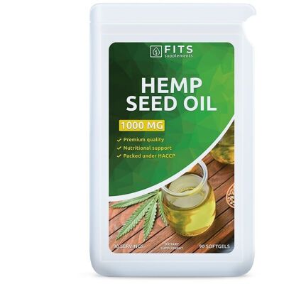 Hemp seed oil 1000mg 90 capsules