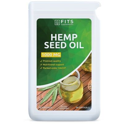 Huile de graines de chanvre 1000 mg 90 gélules