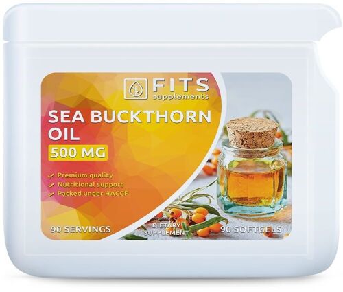 Sea Buckthorn Oil 500mg 90 softgels