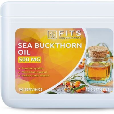 Sea Buckthorn Oil 500mg 90 softgels