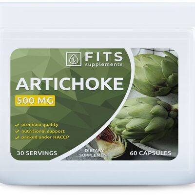 Alcachofa 500 mg 2.Cápsulas de cinarina al 5%