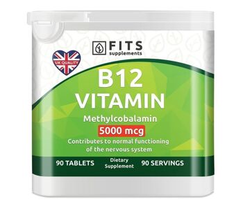 Vitamine B12 Forte 5000mcg 90 comprimés