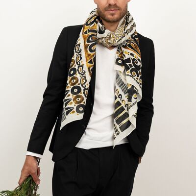 Yellow ANDY men's scarf by Monsieur Charli