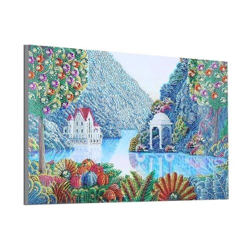 Diamond Painting "A House in Nature", 34x44 cm, Special Drills