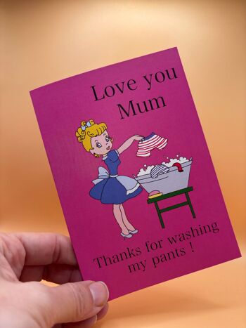 Je t'aime maman Carte de vœux 2