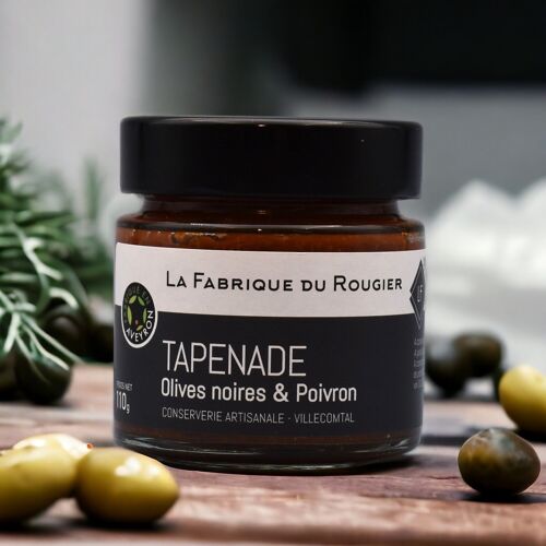 Tapenade Olives noires & Poivrons