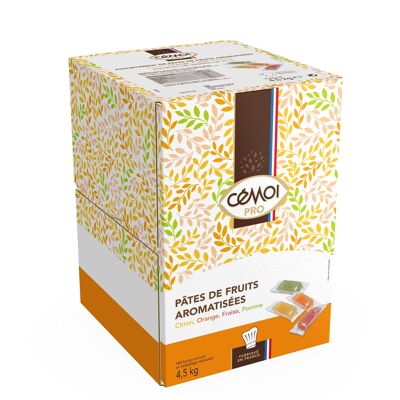 Cémoi - Distributeur Pâtes de Fruits Assortiment de 4 Parfums 4,4 kg