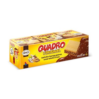 Cémoi - tray of 9 QUADRO hazelnut praline wafers -