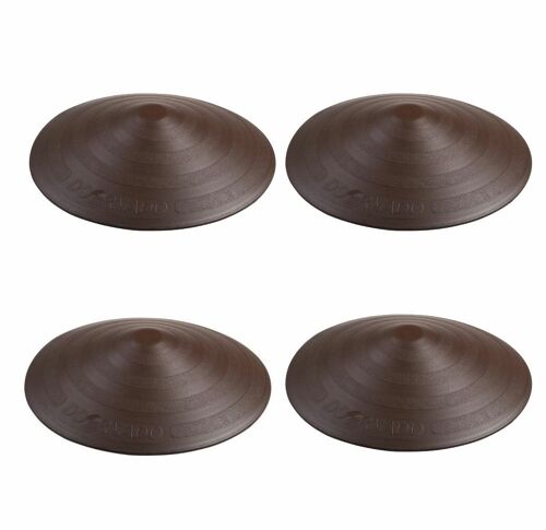Set of 4 Chocolat brown Doornado universal doorstops