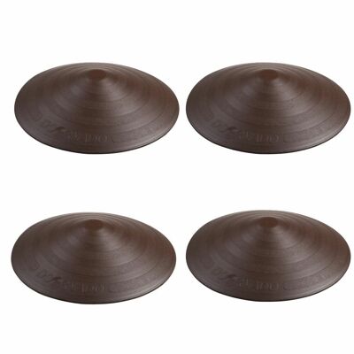 Lot de 4 butées de porte universelles Doornado marron chocolat