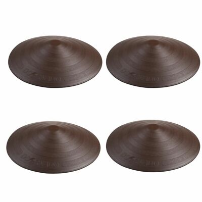 Set di 4 fermaporta universali Doornado marrone cioccolato