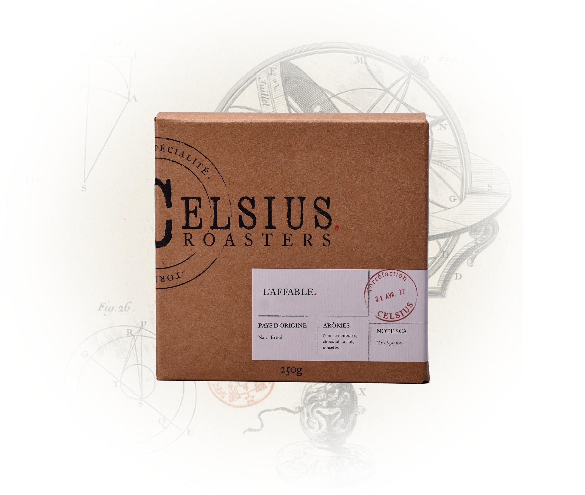 Coffee beans from Brazil Les Pures Origines L'Affable