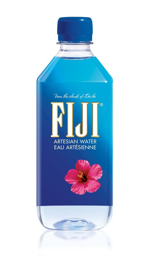 Fiji Water - Eau Minérale Plate des Îles Fidji - bouteilles de 50cl - Eau Artésienne Enrichie en Minéraux - Filtration Naturelle, Conditionnée sans Contact avec la Main de l'Homme