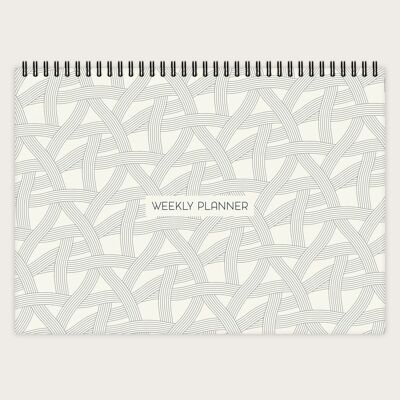 Weekly planner A4 | Line Patterns No. 1