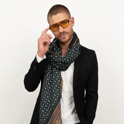 Men's scarf FERDINAND black by Monsieur Charli